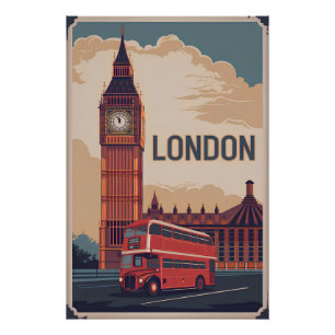 Póster Vintage de Londres
