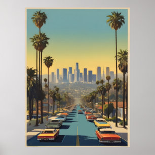 Poster vintage de Los Angeles