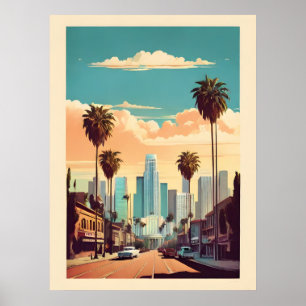 Poster vintage de Los Angeles