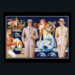 Poster vintage de Moda Art Deco Mens<br><div class="desc">Poster vintage de Arte Deco Mens Fashion vintage, imagem histórica, marmida, souvenir de sereia, souvenir turístico de vintage, frança, vintage de souvenir francês, deco mens vintage de moda, nouveau de moda dos anos 30, modelos de sereia de moda, história, paisagem, construção de cidades, imagem de 1920, oceano, paisagem marinha, posters...</div>