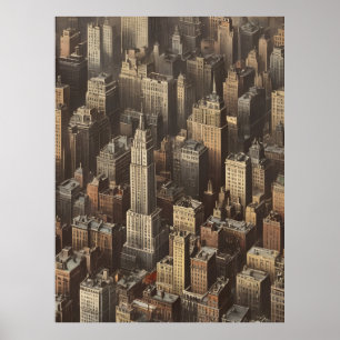 Poster vintage de Nova Iorque