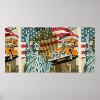 Poster vintage de Nova Iorque.