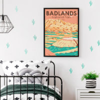 Poster vintage de Paisagem do Parque Nacional de B