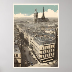 Poster vintage de Paris