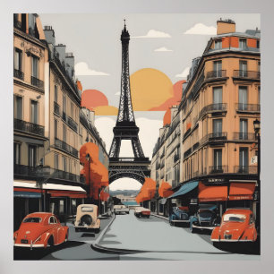 Poster vintage de Paris