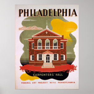 Poster vintage de Philadelphfia WPA