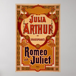 Poster vintage de Romeo & de Juliet