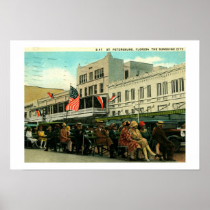 Póster Vintage de St Petersburg, Florida