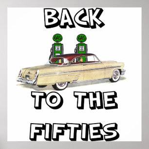 Poster vintage de volta ao Fifties1