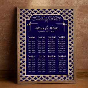 Poster Vintage Deco Gatsby Casamento de Arte de 1920