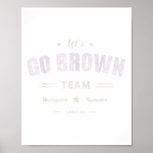 Poster Vintage deixa Brown Team Summer Camp Cor