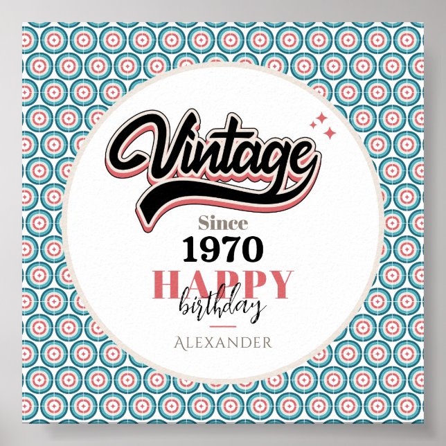 Poster Vintage desde - 1970 (Frente)