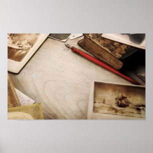 Póster Vintage Desk