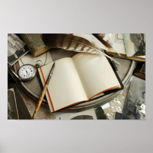 Póster Vintage Desk