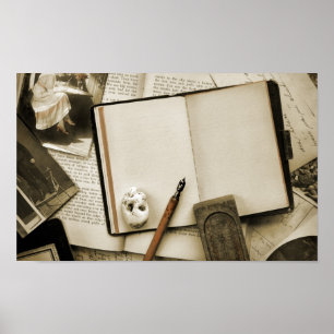 Póster Vintage Desk