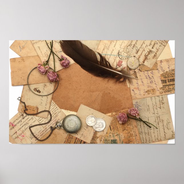 Póster Vintage Desk (Frente)