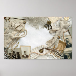 Póster Vintage Desk