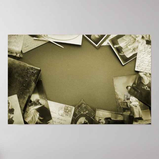 Póster Vintage Desk (Frente)