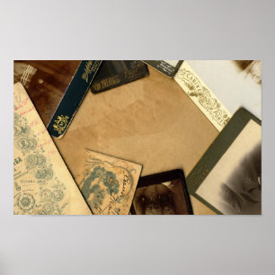 Póster Vintage Desk