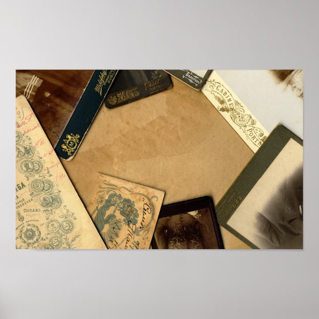 Póster Vintage Desk (Frente)