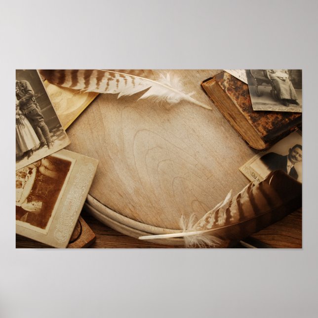 Póster Vintage Desk (Frente)