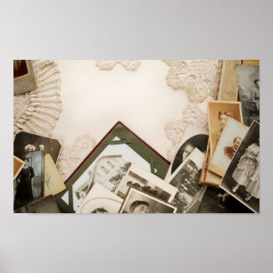 Póster Vintage Desk