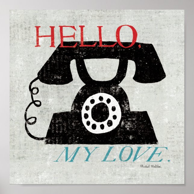 Poster Vintage Desktop - Phone (Frente)