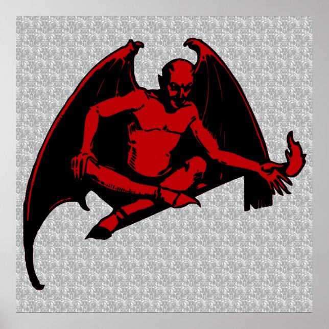Póster Vintage Devil (Frente)