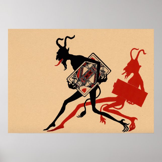 Poster Vintage Devil Art (Frente)