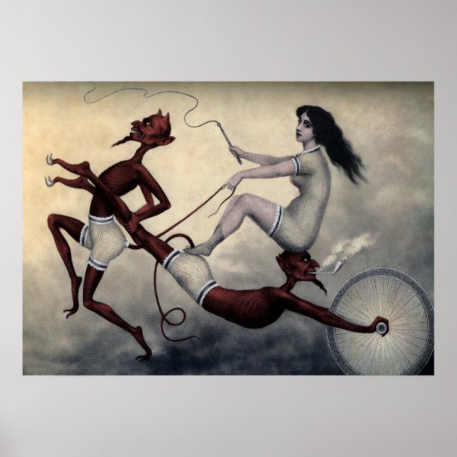 Poster Vintage Devil Art (Frente)