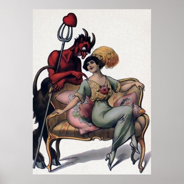 Poster Vintage Devil Art (Frente)