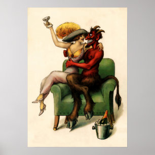 Poster Vintage Devil Art