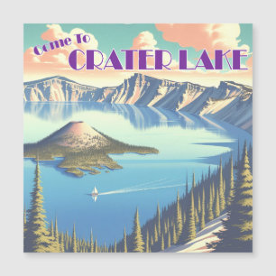 Poster vintage do Lago Crater