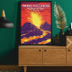 Poster vintage do Parque Nacional dos Vulcões do H (Criador carregado)