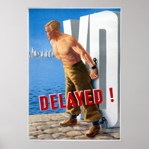 Poster Vintage Doença Venérea Médica