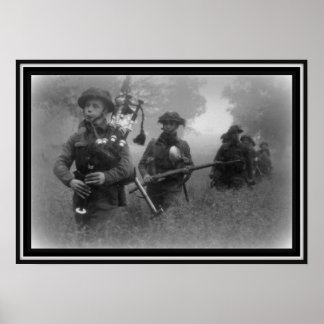 Poster vintage dos escoceses