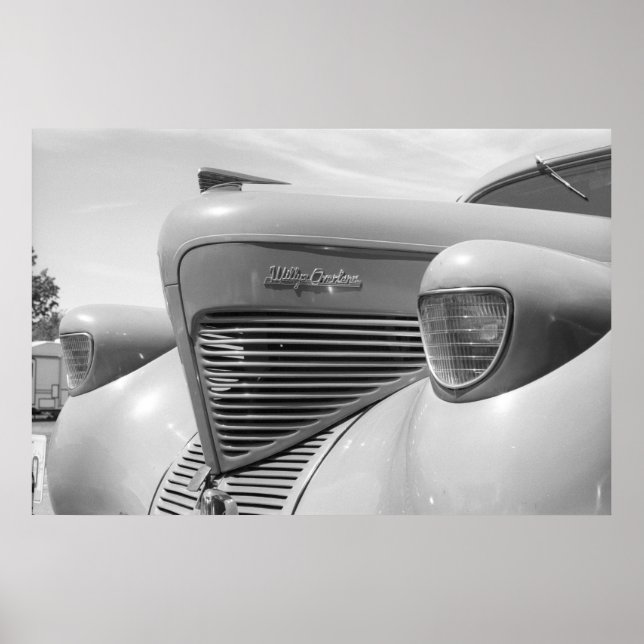 Póster Vintage Drag - 1939 Willys (Frente)