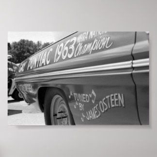 Poster Vintage Drag - Champ 1963