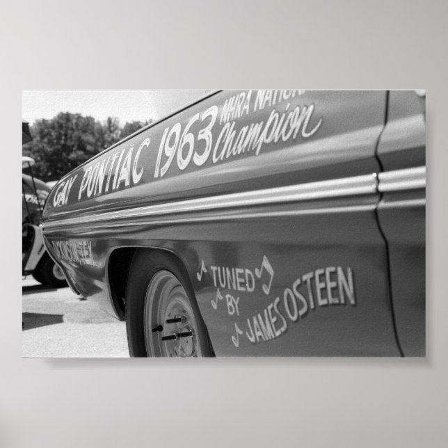 Poster Vintage Drag - Champ 1963 (Frente)