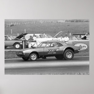 Poster Vintage Drag - Sr. Gasket "Test Car" Camaro