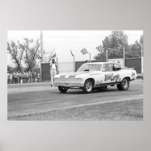 Poster Vintage Drag - "Wild Cargo" Cargo Chevy Nova Funny
