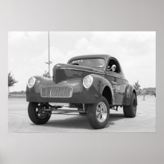 Poster Vintage Drag - Willys Gasser