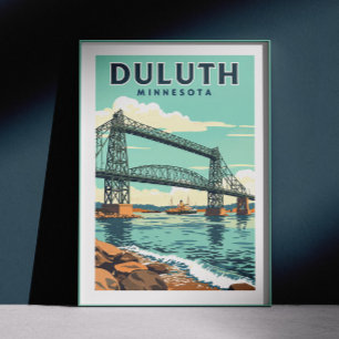 Poster Vintage Duluth Minnesota