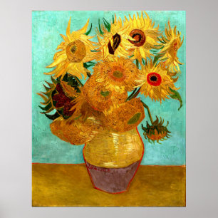 Poster Vintage Dutch Sunflower por Vincent van Gogh