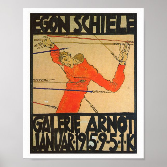 POSTER VINTAGE EGON SCHIELE (Frente)