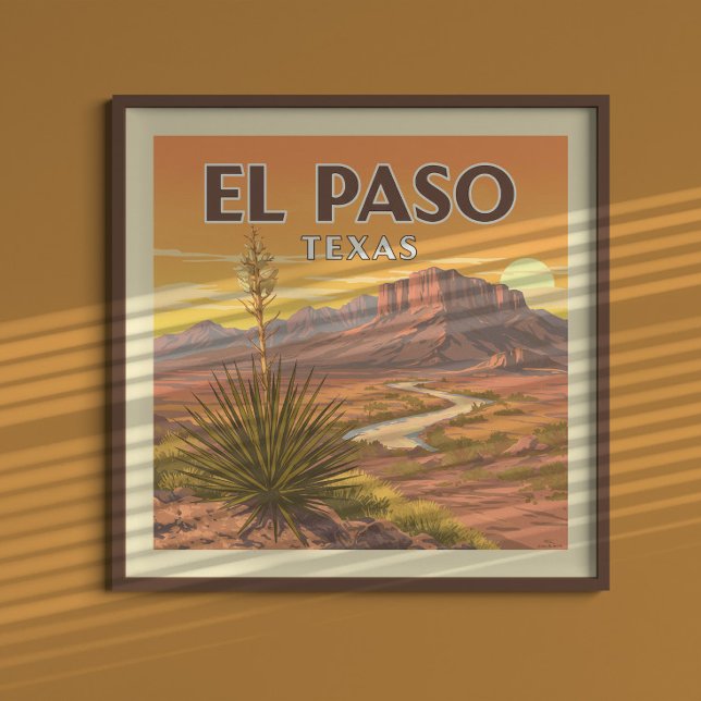 Poster Vintage El Paso Texas (Criador carregado)