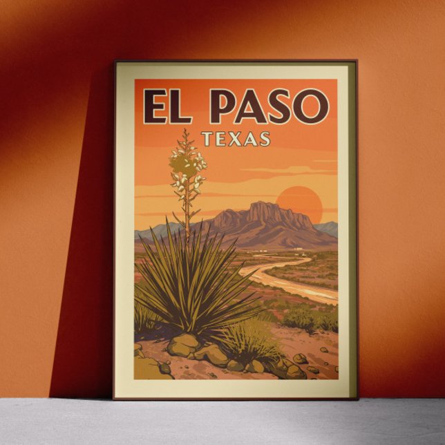 Poster Vintage El Paso Texas (Criador carregado)