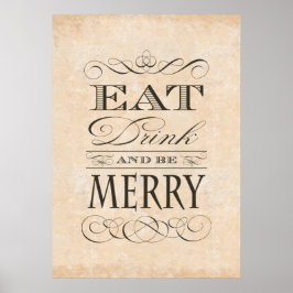 Poster vintage Elegante: Cozinha, Bar ou Restauran