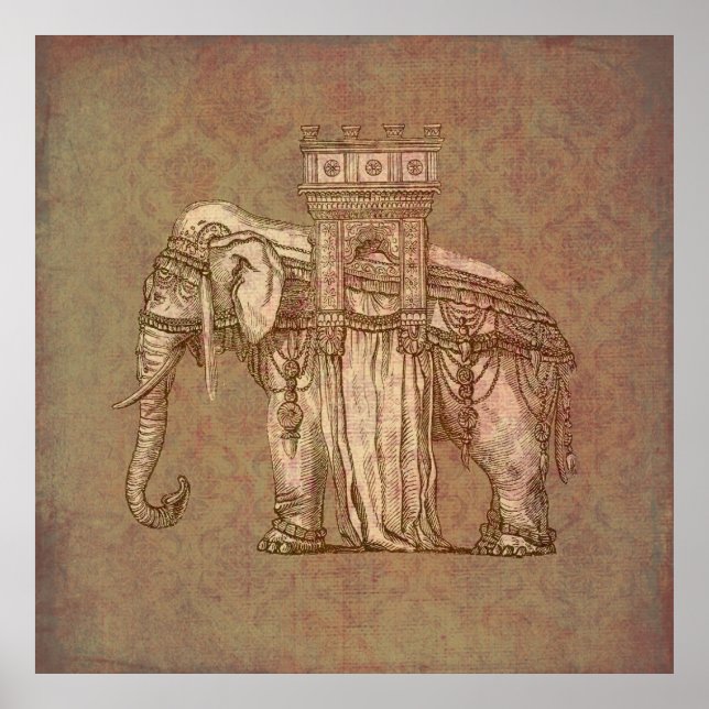 Póster Vintage Elephant Bastille (Frente)