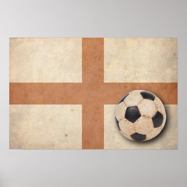 Poster Vintage England Flag (Frente)